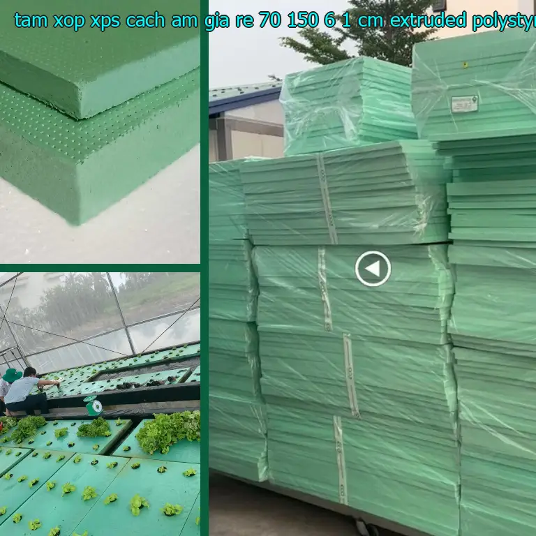 Chất liệu tấm xốp XPS cách âm giá rẻ 70*150*6.1 cm: Extruded Polystyrene Chất liệu tấm xốp XPS cách âm giá rẻ 70*150*6.1 cm: Extruded Polystyrene