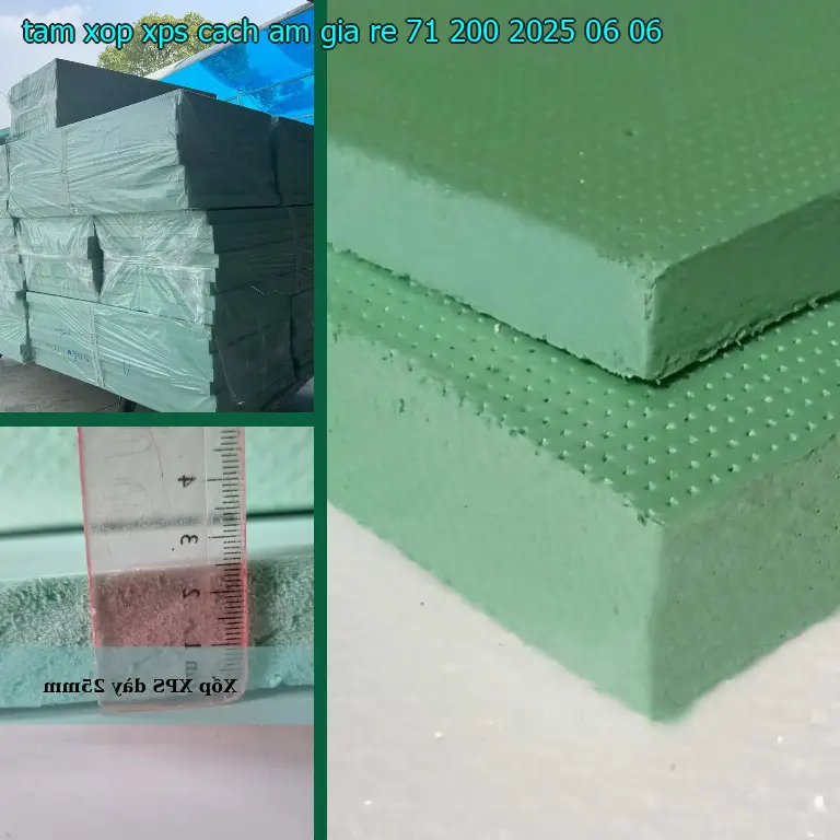 Ngày sản xuất tấm xốp XPS cách âm giá rẻ 71.200₫: 2025-06-06