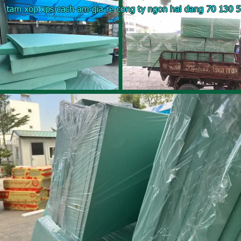 Kích thước tấm xốp XPS cách âm giá rẻ Công ty Ngọn Hải Đăng: 70*130*5.4 cm