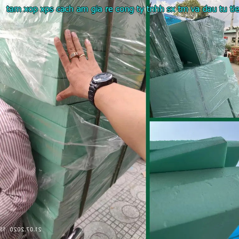 Chất liệu tấm xốp XPS cách âm giá rẻ Công ty TNHH SX TM và đầu tư Tiến Phong: Extruded Polystyrene Foam