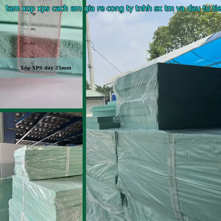 Model tấm xốp XPS cách âm giá rẻ Công ty TNHH SX TM và đầu tư Tiến Phong: J17IES