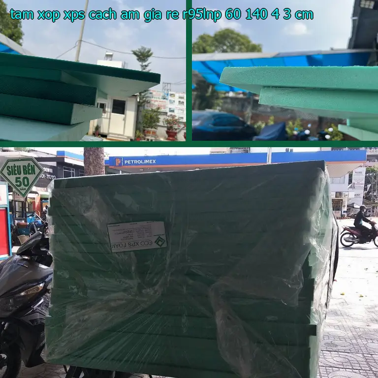 Kích thước tấm xốp XPS cách âm giá rẻ R95LNP: 60*140*4.3 cm