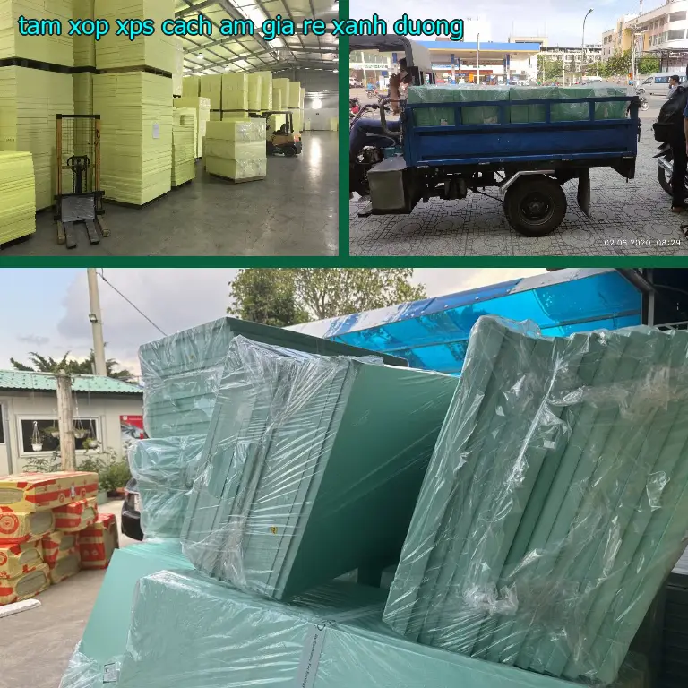 Tấm xốp XPS cách âm giá rẻ Xanh dương