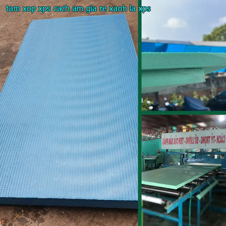Chất liệu tấm xốp XPS cách âm giá rẻ Xanh lá: XPS Chất liệu tấm xốp XPS cách âm giá rẻ Xanh lá: XPS