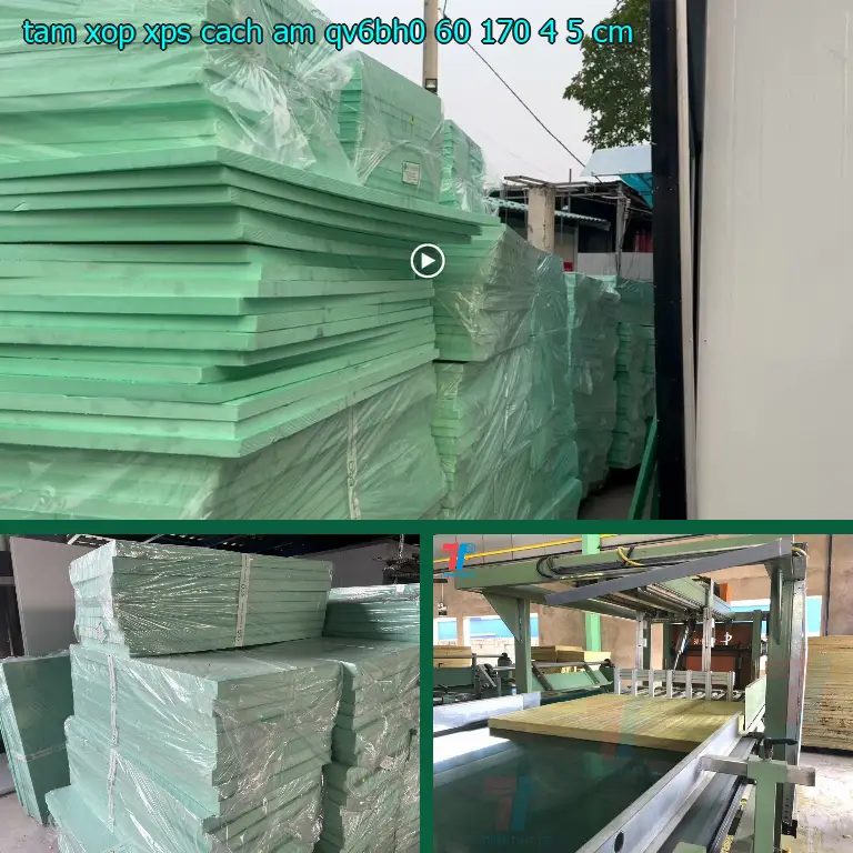 Kích thước tấm xốp XPS cách âm QV6BH0: 60*170*4.5 cm Kích thước tấm xốp XPS cách âm QV6BH0: 60*170*4.5 cm