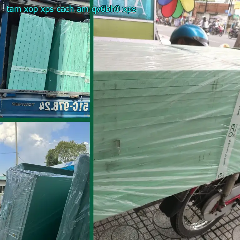 Chất liệu tấm xốp XPS cách âm QV6BH0: XPS Chất liệu tấm xốp XPS cách âm QV6BH0: XPS