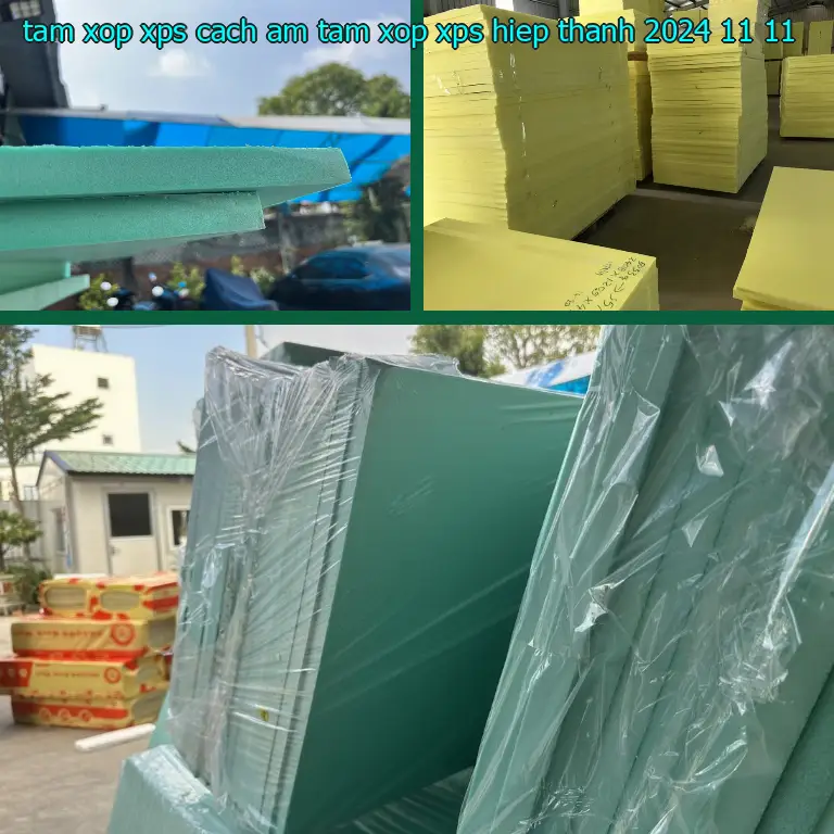 Ngày sản xuất tấm xốp XPS cách âm Tấm xốp XPS Hiệp Thành: 2024-11-11