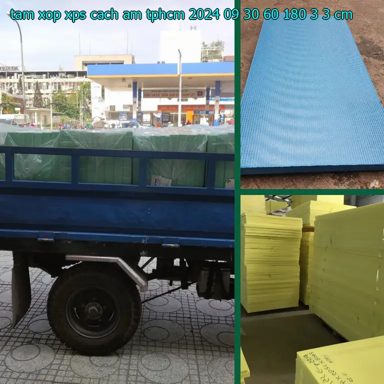 Kích thước tấm xốp XPS cách âm TpHCM 2024-09-30: 60*180*3.3 cm
