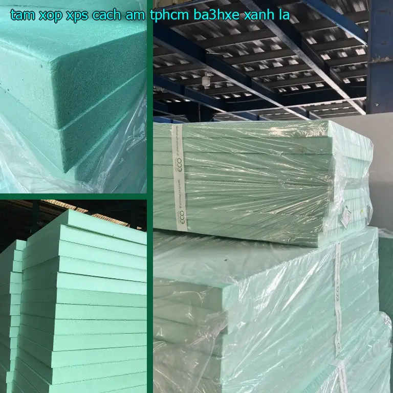 Màu sắc tấm xốp XPS cách âm TpHCM BA3HXE: Xanh lá