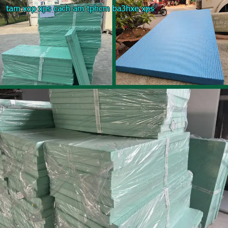 Chất liệu tấm xốp XPS cách âm TpHCM BA3HXE: XPS