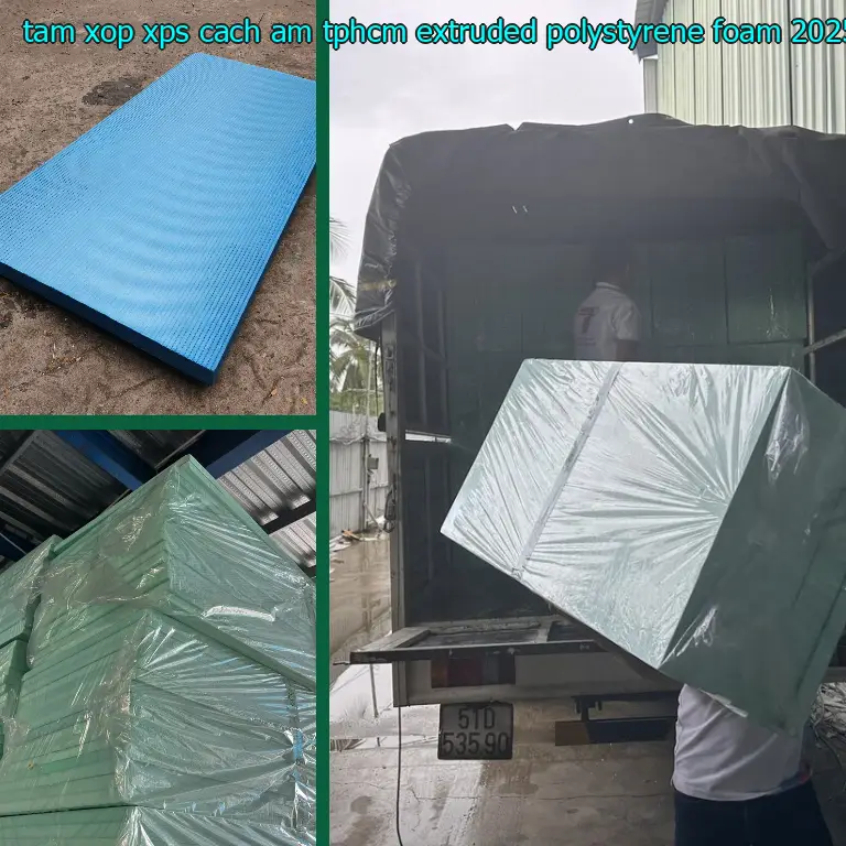 Ngày sản xuất tấm xốp XPS cách âm TpHCM Extruded Polystyrene Foam: 2025-03-22