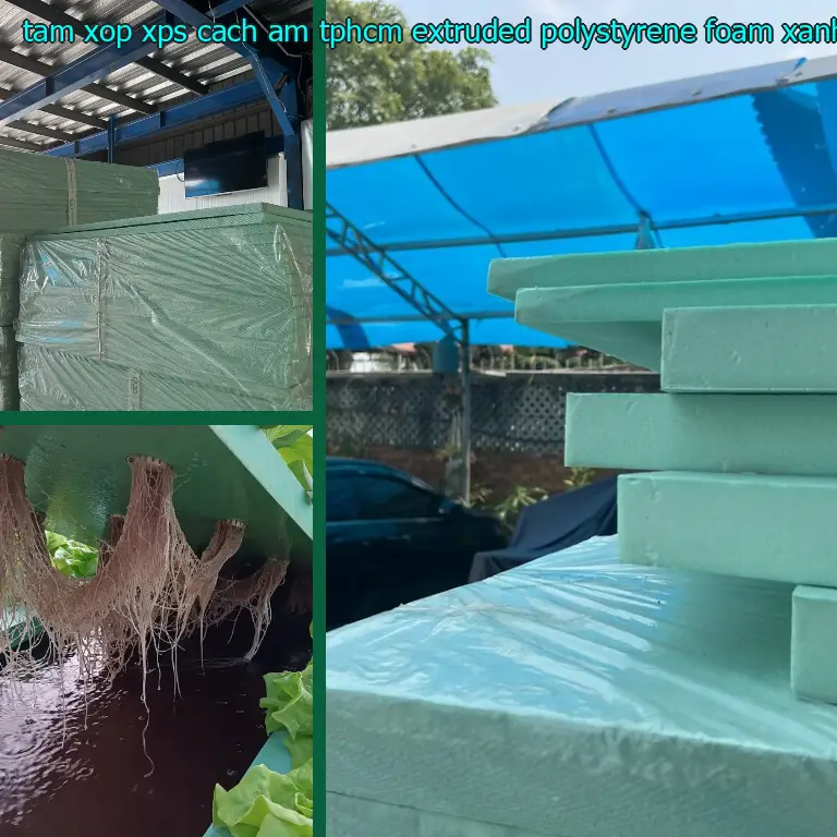Màu sắc tấm xốp XPS cách âm TpHCM Extruded Polystyrene Foam: Xanh lá
