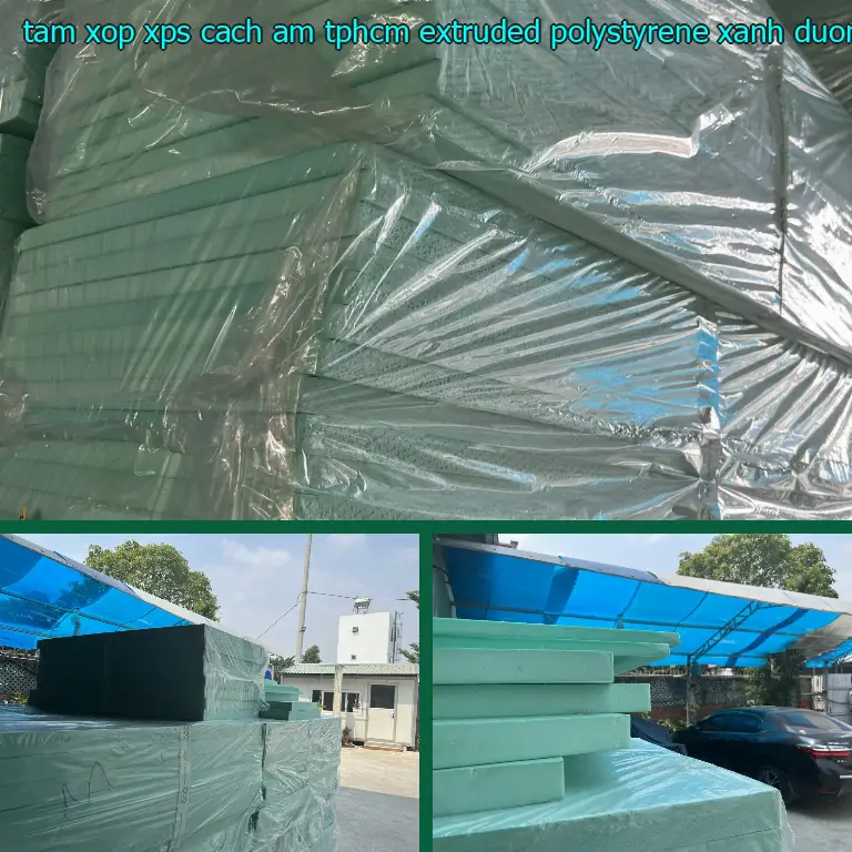 Màu sắc tấm xốp XPS cách âm TpHCM Extruded Polystyrene: Xanh dương