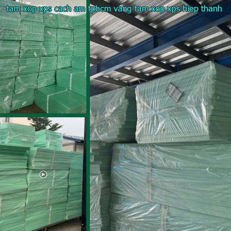 Nhà sản xuất tấm xốp XPS cách âm TpHCM Vàng: Tấm xốp XPS Hiệp Thành