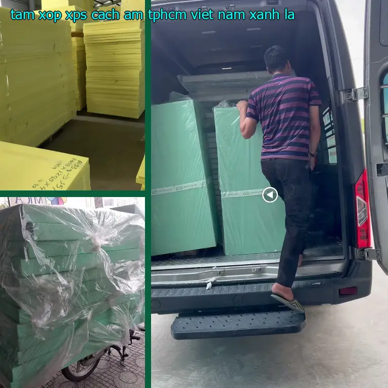 Màu sắc tấm xốp XPS cách âm TpHCM Viet Nam: Xanh lá