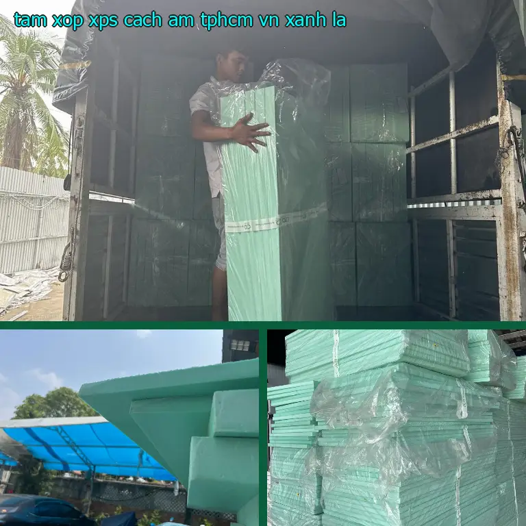Màu sắc tấm xốp XPS cách âm TpHCM VN: Xanh lá