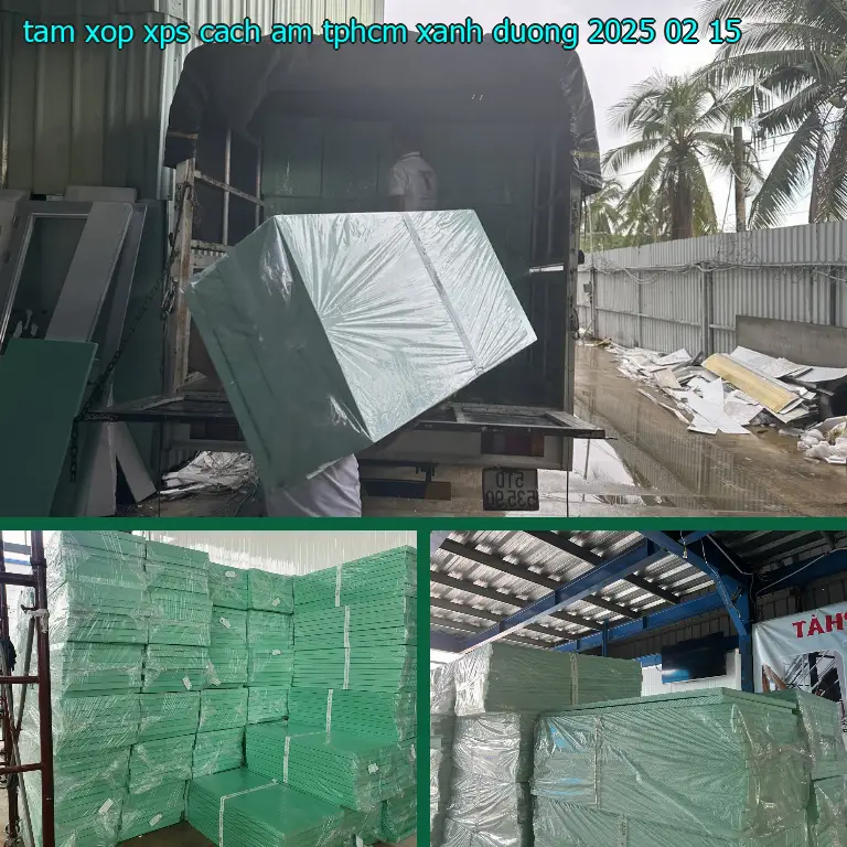 Ngày sản xuất tấm xốp XPS cách âm TpHCM Xanh dương: 2025-02-15