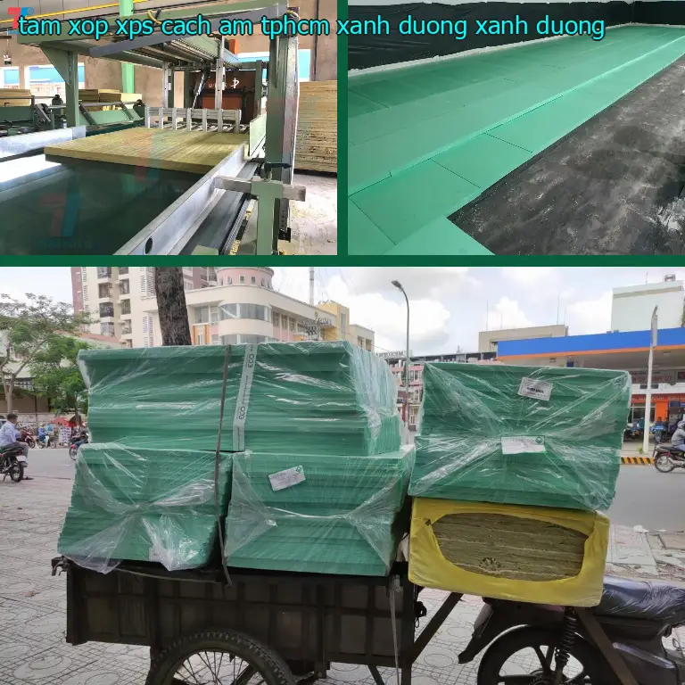 Màu sắc tấm xốp XPS cách âm TpHCM Xanh dương: Xanh dương