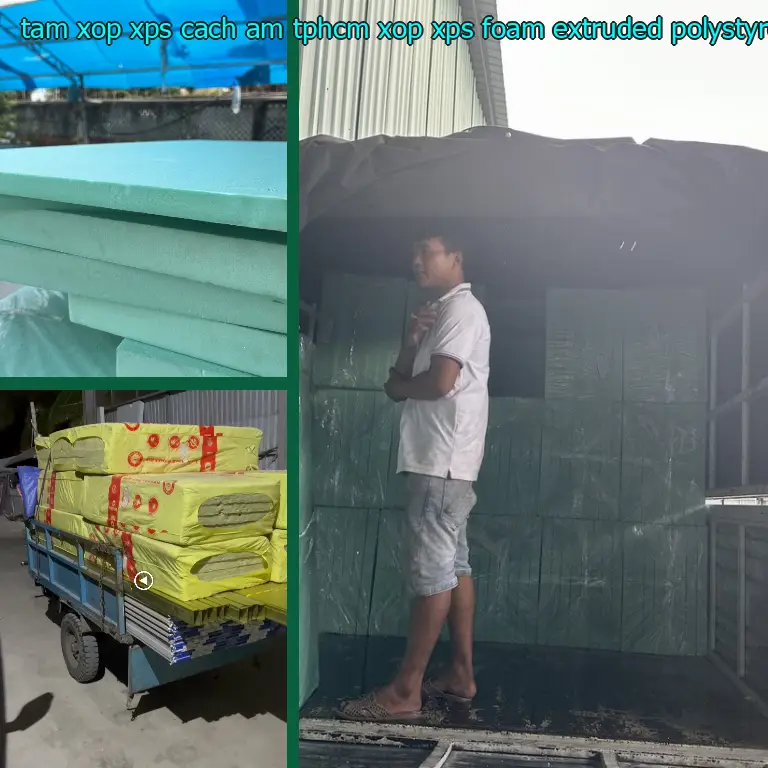 Chất liệu tấm xốp XPS cách âm TpHCM Xốp XPS Foam: Extruded Polystyrene