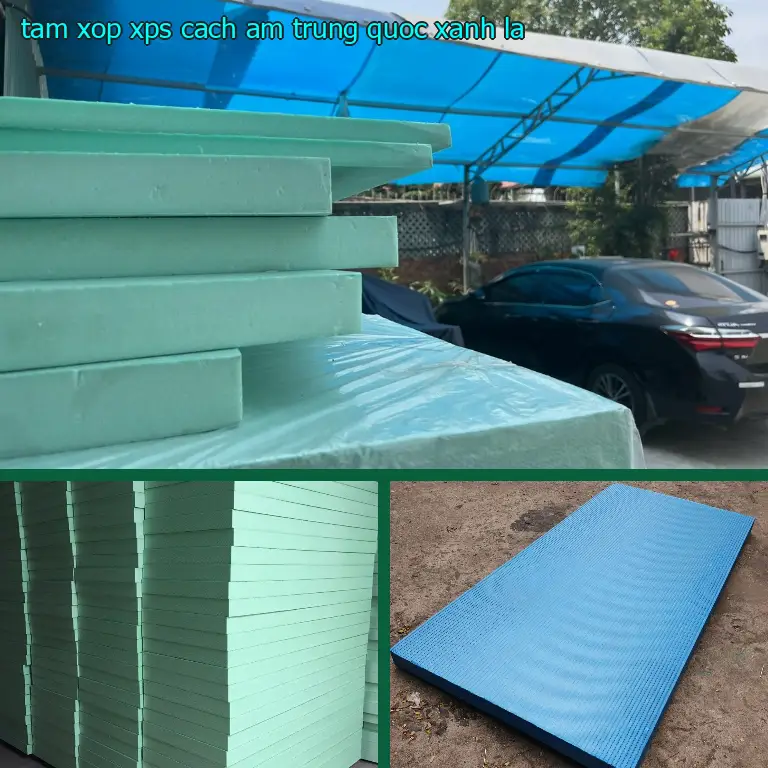 Màu sắc tấm xốp XPS cách âm Trung Quốc: Xanh lá