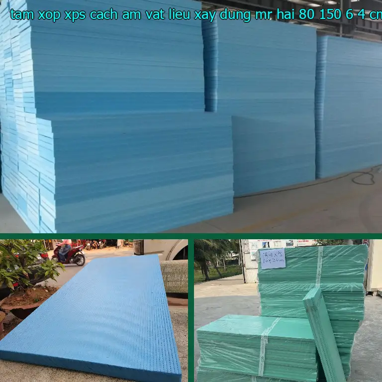 Kích thước tấm xốp XPS cách âm Vật Liệu Xây Dựng Mr.HẢI: 80*150*6.4 cm Kích thước tấm xốp XPS cách âm Vật Liệu Xây Dựng Mr.HẢI: 80*150*6.4 cm