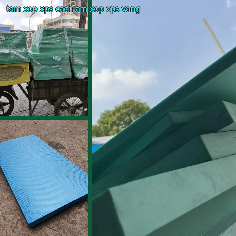 Màu sắc tấm xốp XPS cách âm Xốp XPS: Vàng