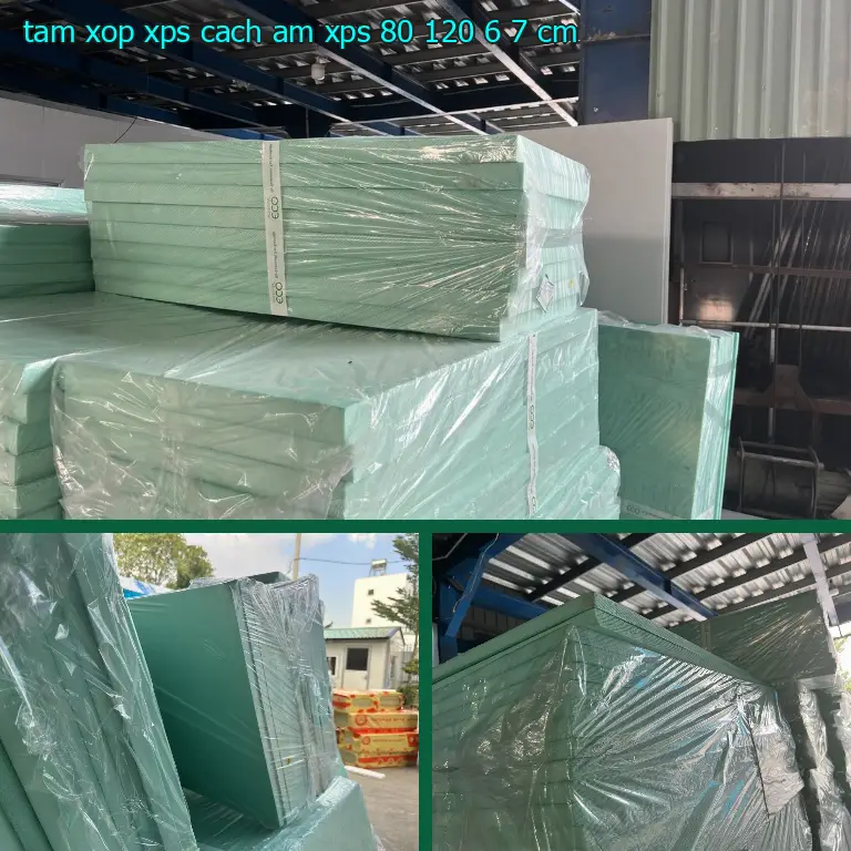 Kích thước tấm xốp XPS cách âm XPS: 80*120*6.7 cm Kích thước tấm xốp XPS cách âm XPS: 80*120*6.7 cm