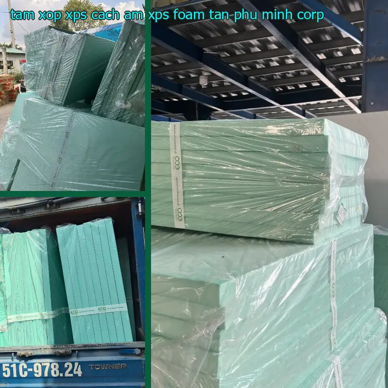 Nhà sản xuất tấm xốp XPS cách âm XPS Foam: Tân Phú Minh Corp