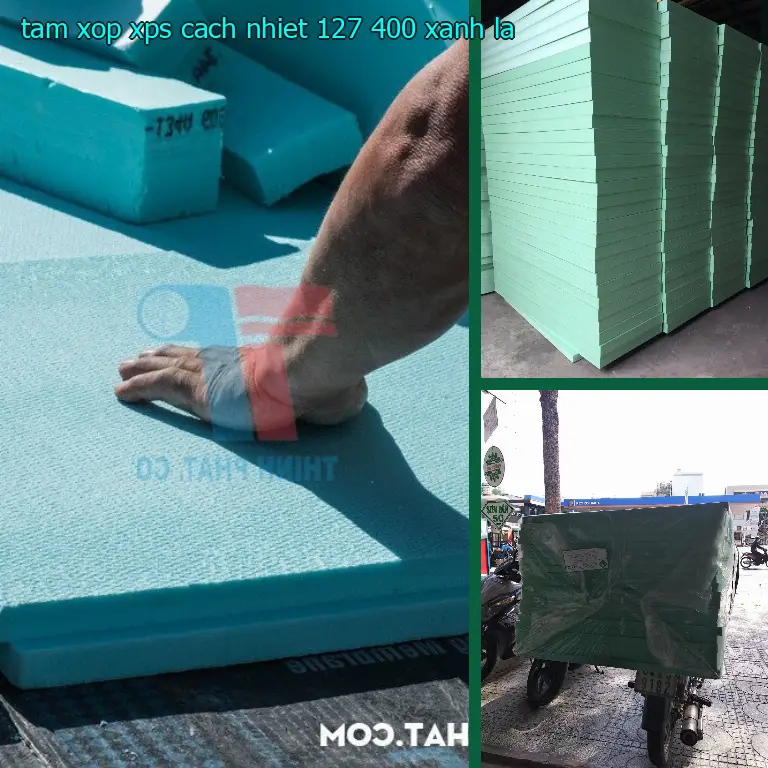Màu sắc tấm xốp XPS cách nhiệt 127.400₫: Xanh lá