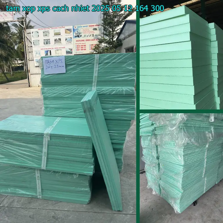 Giá tấm xốp XPS cách nhiệt 2025-05-12: 164.300₫ Giá tấm xốp XPS cách nhiệt 2025-05-12: 164.300₫