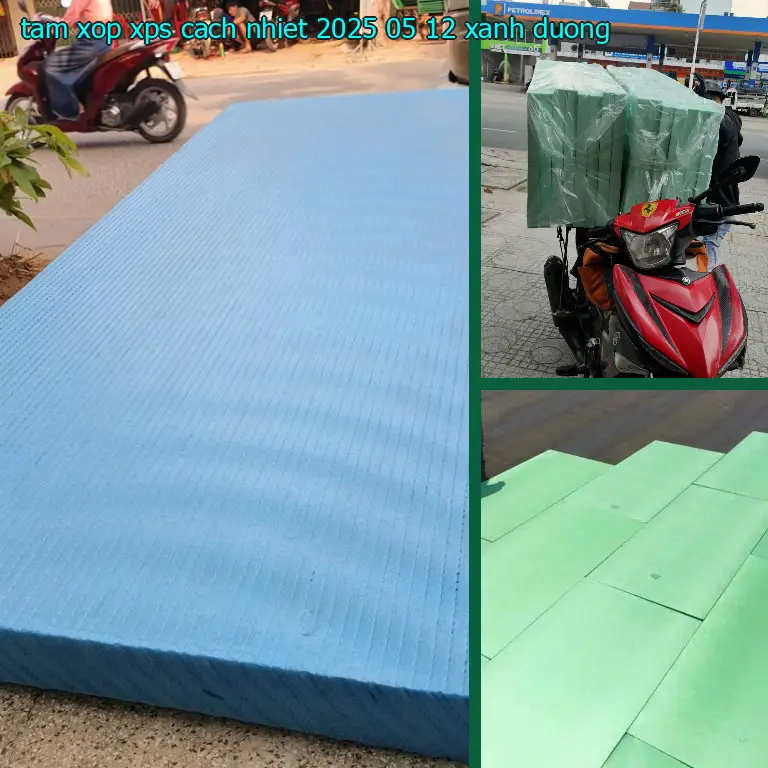 Màu sắc tấm xốp XPS cách nhiệt 2025-05-12: Xanh dương Màu sắc tấm xốp XPS cách nhiệt 2025-05-12: Xanh dương