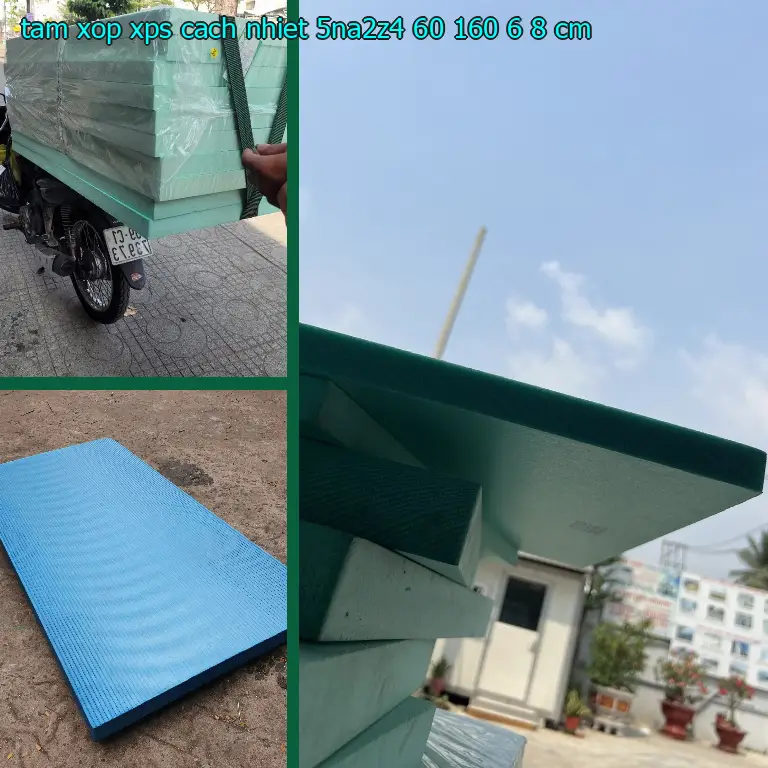 Kích thước tấm xốp XPS cách nhiệt 5NA2Z4: 60*160*6.8 cm Kích thước tấm xốp XPS cách nhiệt 5NA2Z4: 60*160*6.8 cm