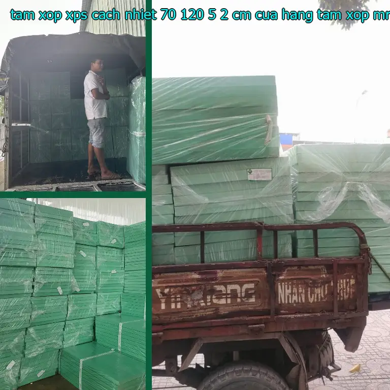 Nhà cung cấp tấm xốp XPS cách nhiệt 70*120*5.2 cm: Cửa hàng tấm xốp Mr.HẢI