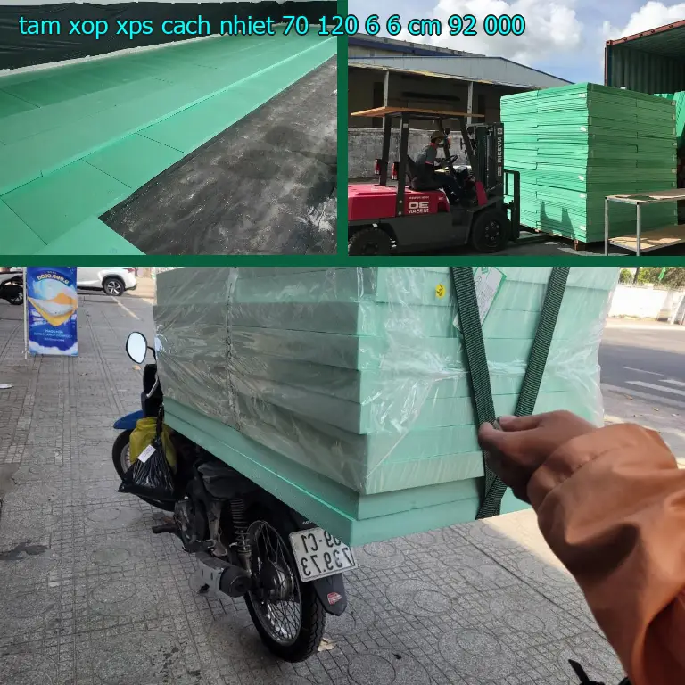 Đơn giá tấm xốp XPS cách nhiệt 70*120*6.6 cm: 92.000₫ Đơn giá tấm xốp XPS cách nhiệt 70*120*6.6 cm: 92.000₫