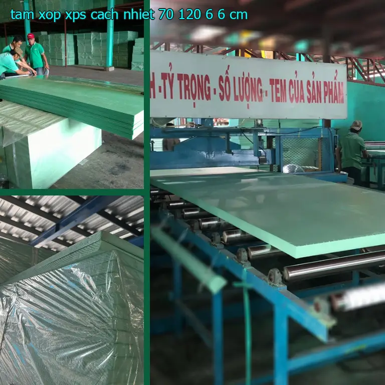 Tấm xốp XPS cách nhiệt 70*120*6.6 cm