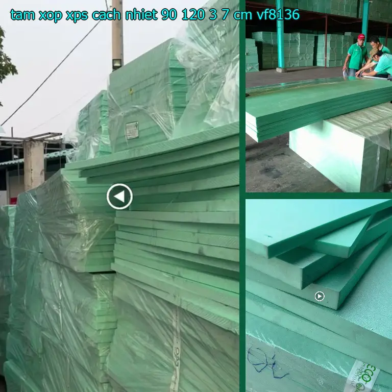 Model tấm xốp XPS cách nhiệt 90*120*3.7 cm: VF8136
