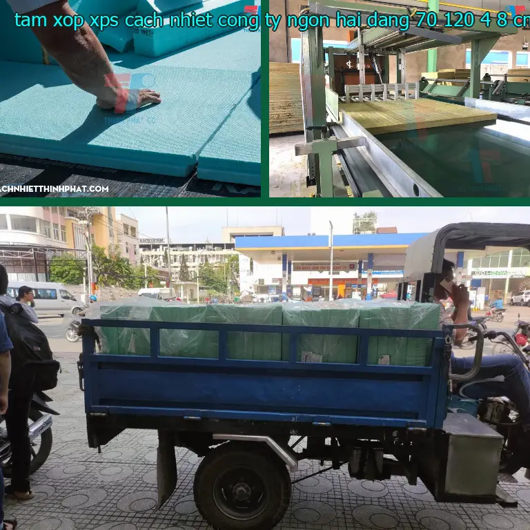 Kích thước tấm xốp XPS cách nhiệt Công ty Ngọn Hải Đăng: 70*120*4.8 cm Kích thước tấm xốp XPS cách nhiệt Công ty Ngọn Hải Đăng: 70*120*4.8 cm