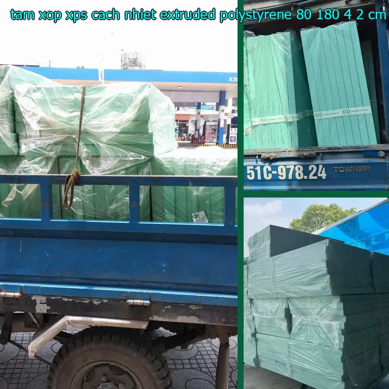 Kích thước tấm xốp XPS cách nhiệt Extruded Polystyrene: 80*180*4.2 cm