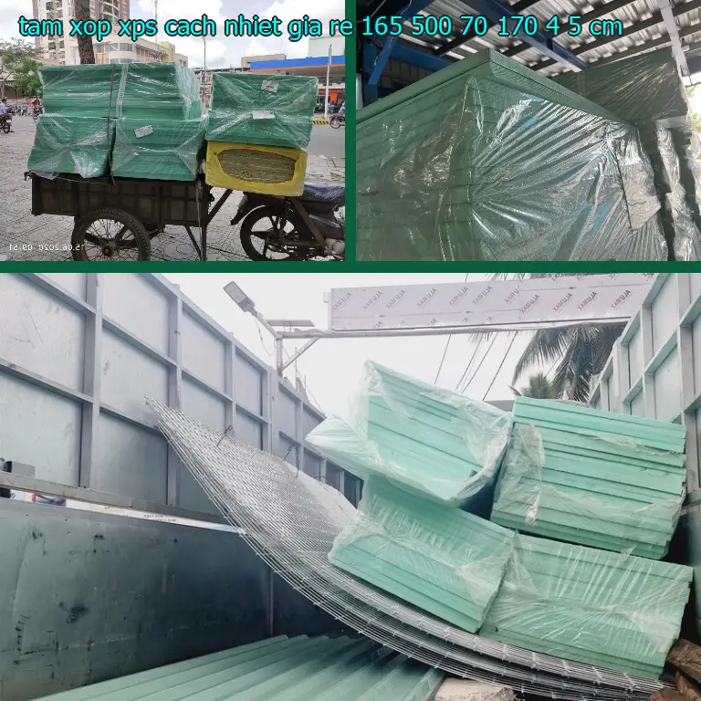 Kích thước tấm xốp XPS cách nhiệt giá rẻ 165.500₫: 70*170*4.5 cm