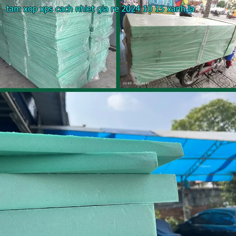 Màu sắc tấm xốp XPS cách nhiệt giá rẻ 2024-10-15: Xanh lá