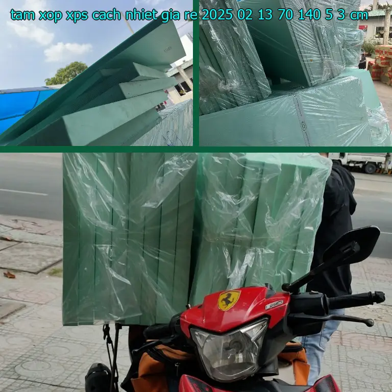 Kích thước tấm xốp XPS cách nhiệt giá rẻ 2025-02-13: 70*140*5.3 cm