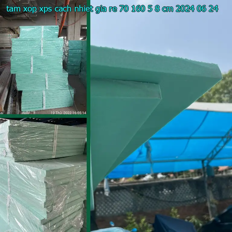 Ngày sản xuất tấm xốp XPS cách nhiệt giá rẻ 70*160*5.8 cm: 2024-06-24 Ngày sản xuất tấm xốp XPS cách nhiệt giá rẻ 70*160*5.8 cm: 2024-06-24