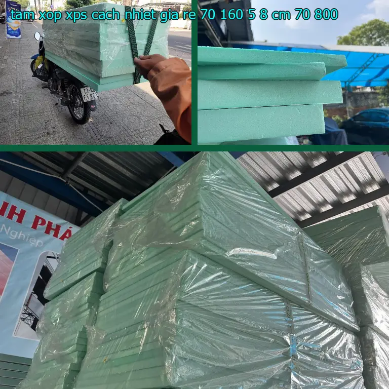 Giá tấm xốp XPS cách nhiệt giá rẻ 70*160*5.8 cm: 70.800₫ Giá tấm xốp XPS cách nhiệt giá rẻ 70*160*5.8 cm: 70.800₫