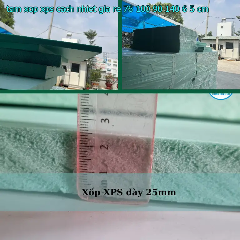 Kích thước tấm xốp XPS cách nhiệt giá rẻ 76.100₫: 90*140*6.5 cm Kích thước tấm xốp XPS cách nhiệt giá rẻ 76.100₫: 90*140*6.5 cm