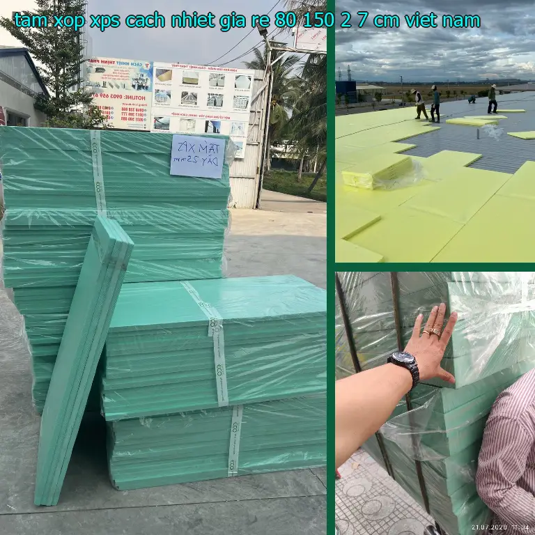Xuất xứ tấm xốp XPS cách nhiệt giá rẻ 80*150*2.7 cm: Viet Nam Xuất xứ tấm xốp XPS cách nhiệt giá rẻ 80*150*2.7 cm: Viet Nam