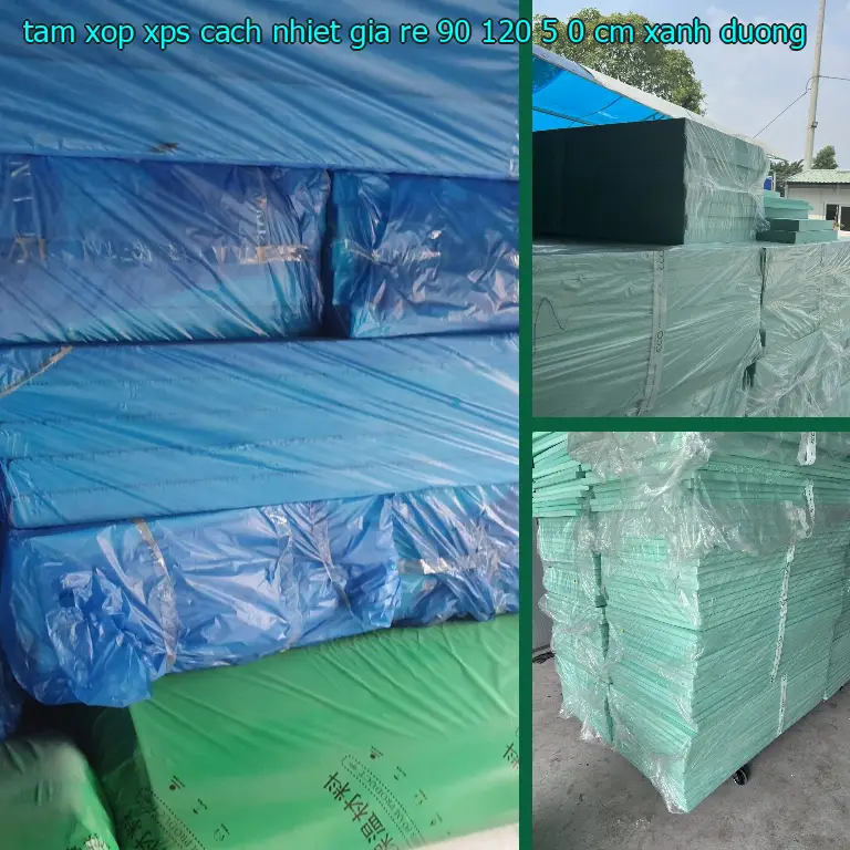 Màu sắc tấm xốp XPS cách nhiệt giá rẻ 90*120*5.0 cm: Xanh dương Màu sắc tấm xốp XPS cách nhiệt giá rẻ 90*120*5.0 cm: Xanh dương