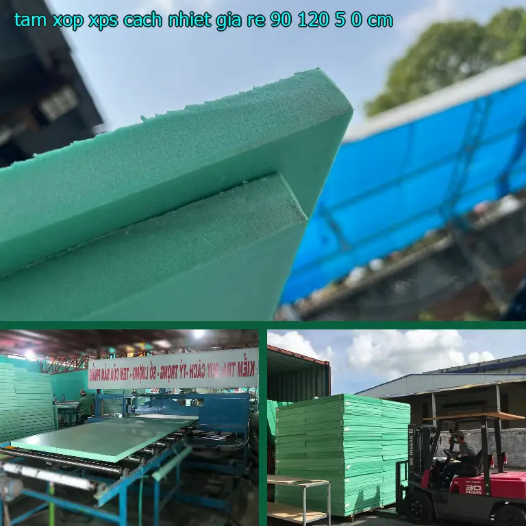 Tấm xốp XPS cách nhiệt giá rẻ 90*120*5.0 cm