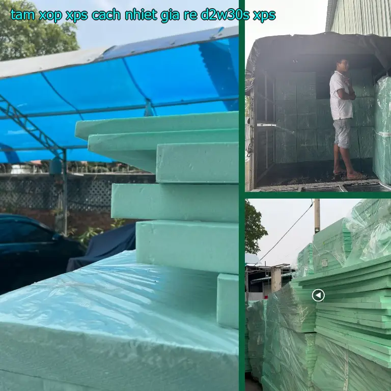 Chất liệu tấm xốp XPS cách nhiệt giá rẻ D2W30S: XPS