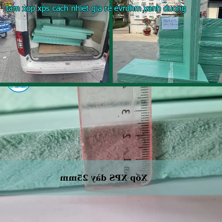 Màu sắc tấm xốp XPS cách nhiệt giá rẻ EVRDHM: Xanh dương