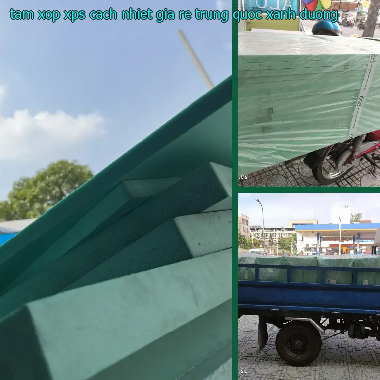 Màu sắc tấm xốp XPS cách nhiệt giá rẻ Trung Quốc: Xanh dương